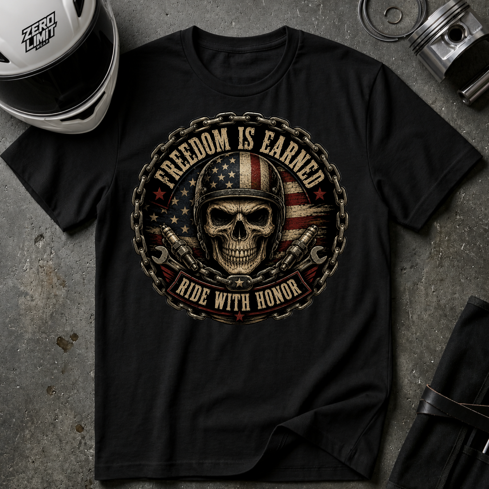 FREEDOM IS EARNED T-SHIRT