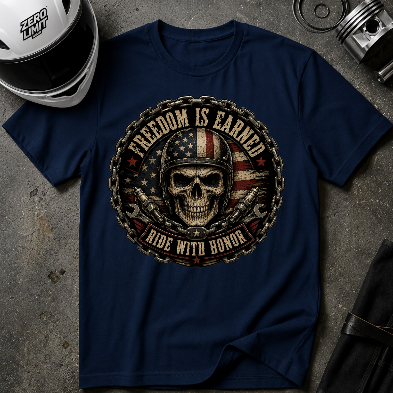 FREEDOM IS EARNED T-SHIRT