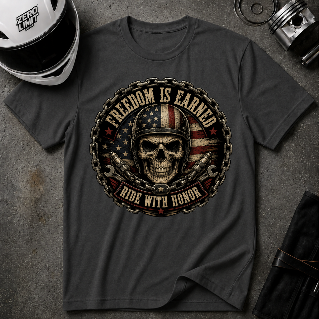 FREEDOM IS EARNED T-SHIRT