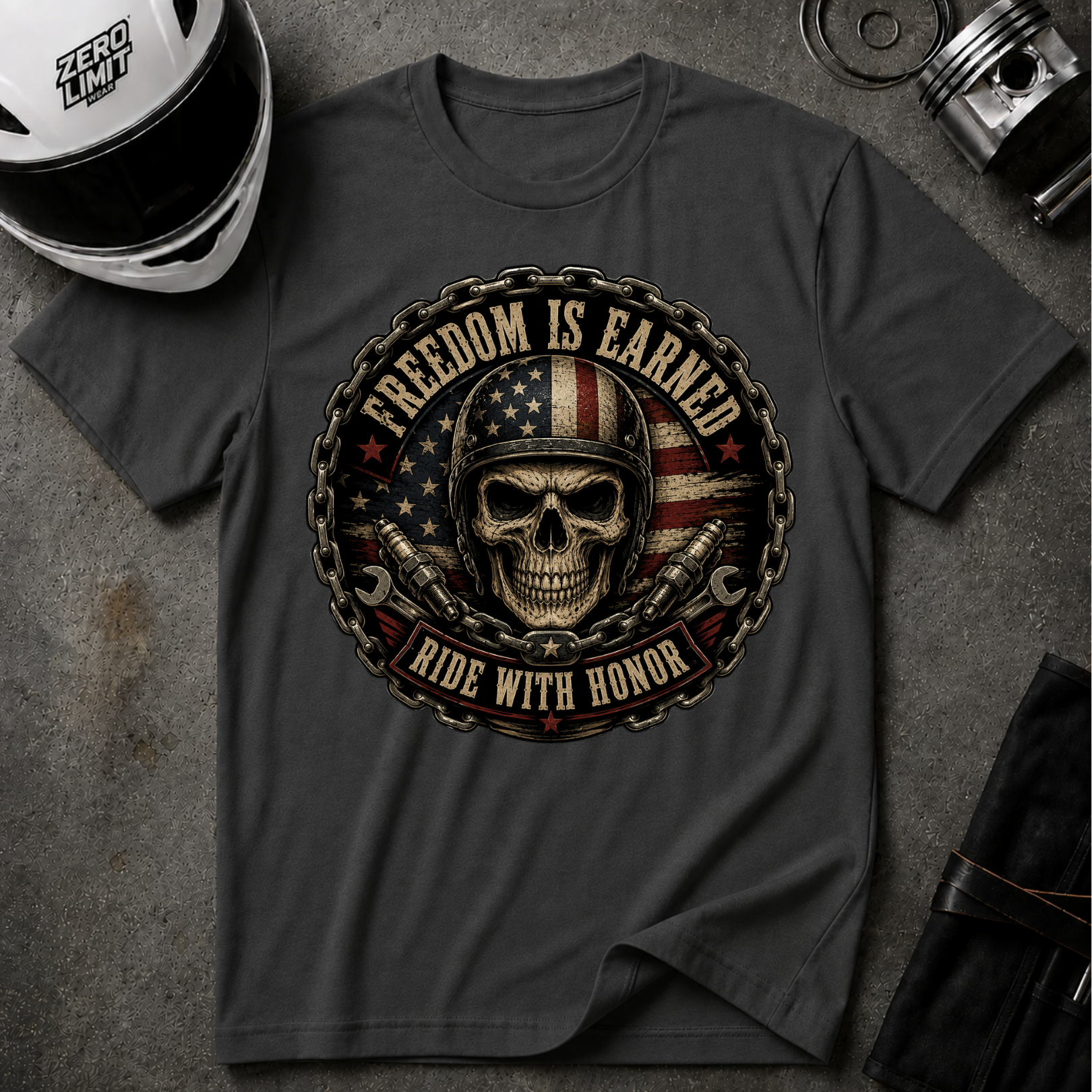 FREEDOM IS EARNED T-SHIRT