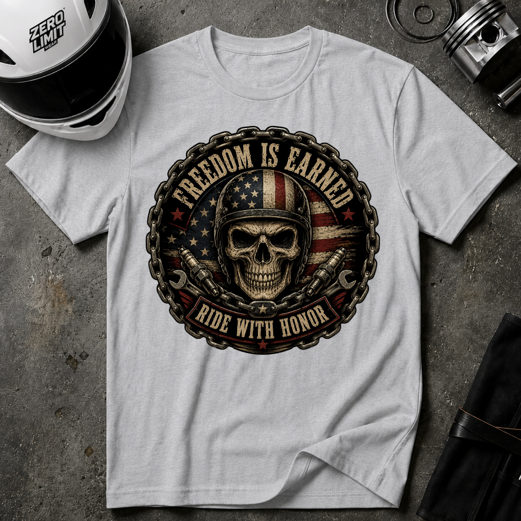 FREEDOM IS EARNED T-SHIRT