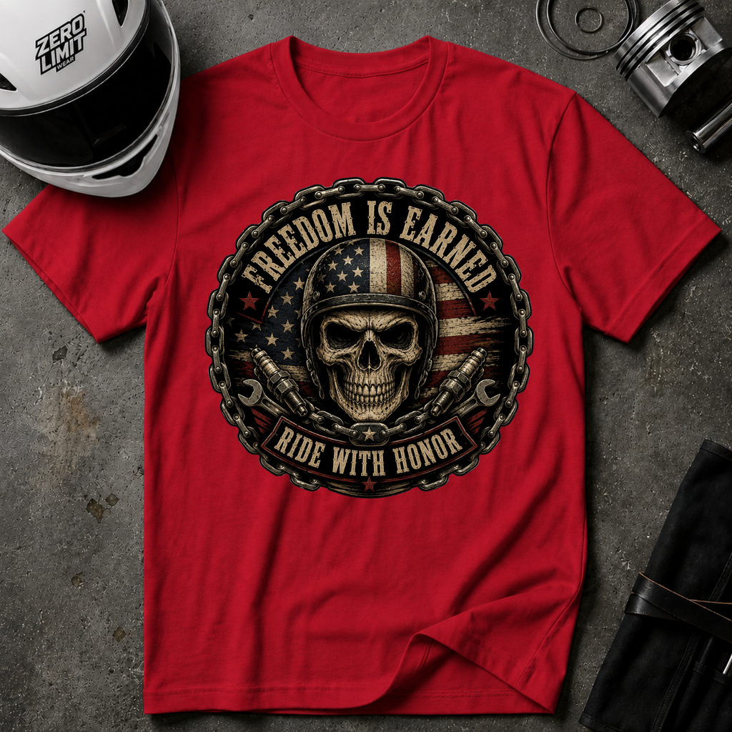 FREEDOM IS EARNED T-SHIRT