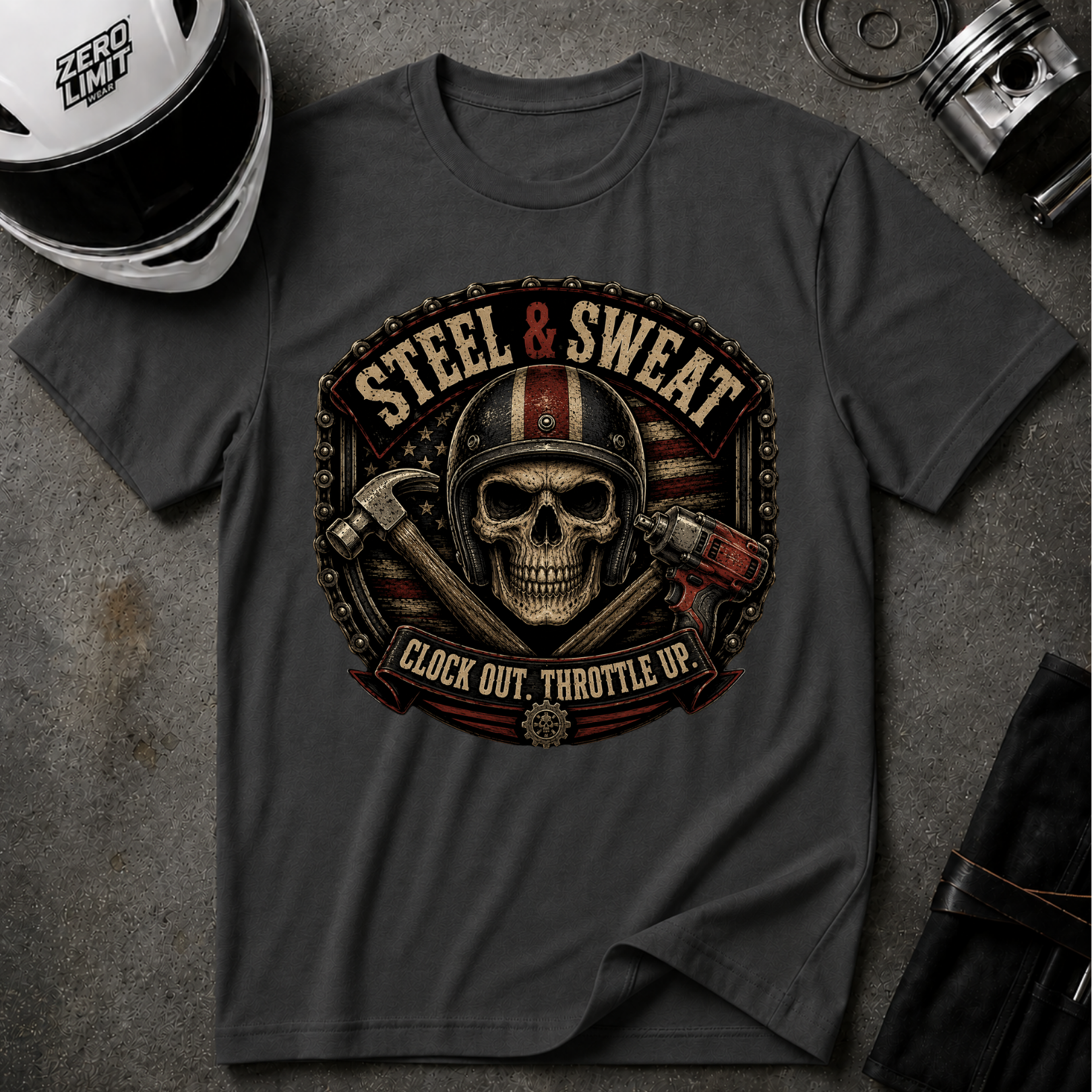 STEEL & SWEAT T-SHIRT