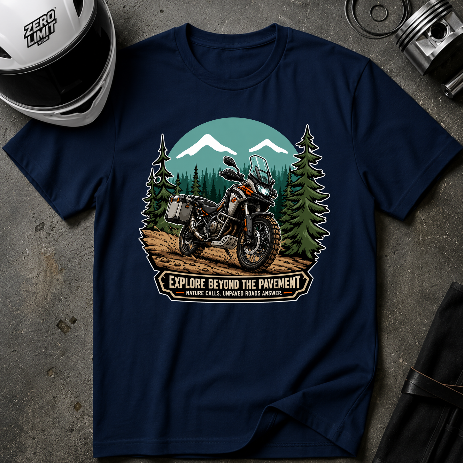 EXPLORE BEYOND THE PAVEMENT T-SHIRT