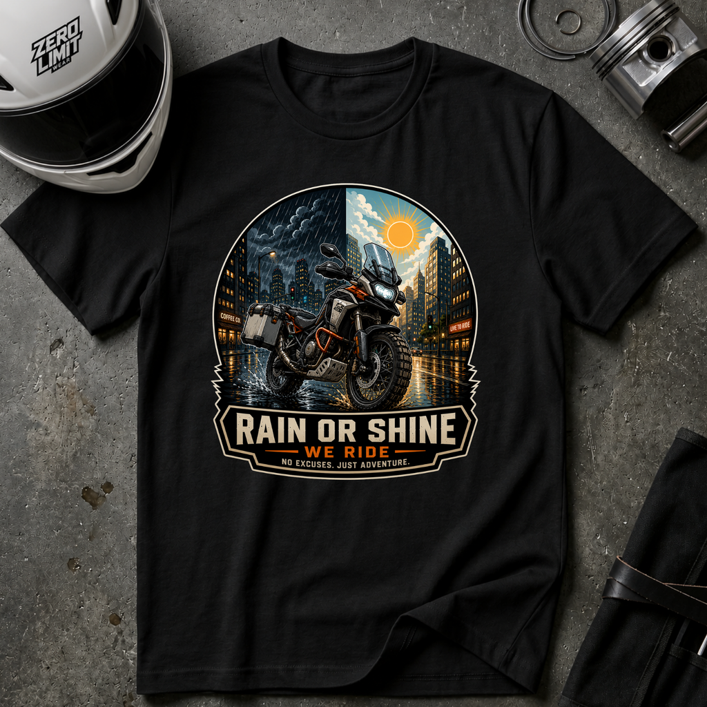 RAIN OR SHINE ADVENTURE T-SHIRT