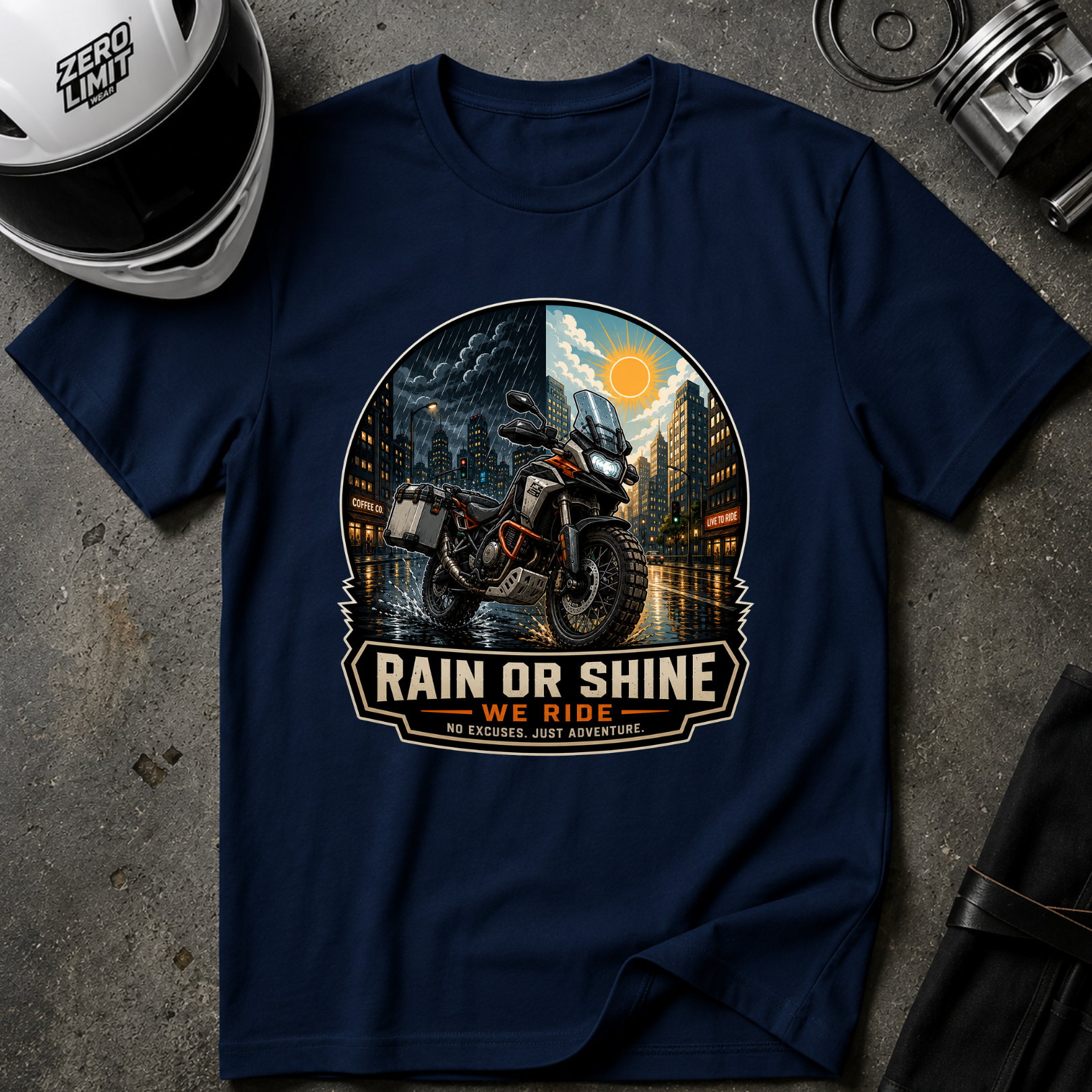 RAIN OR SHINE ADVENTURE T-SHIRT