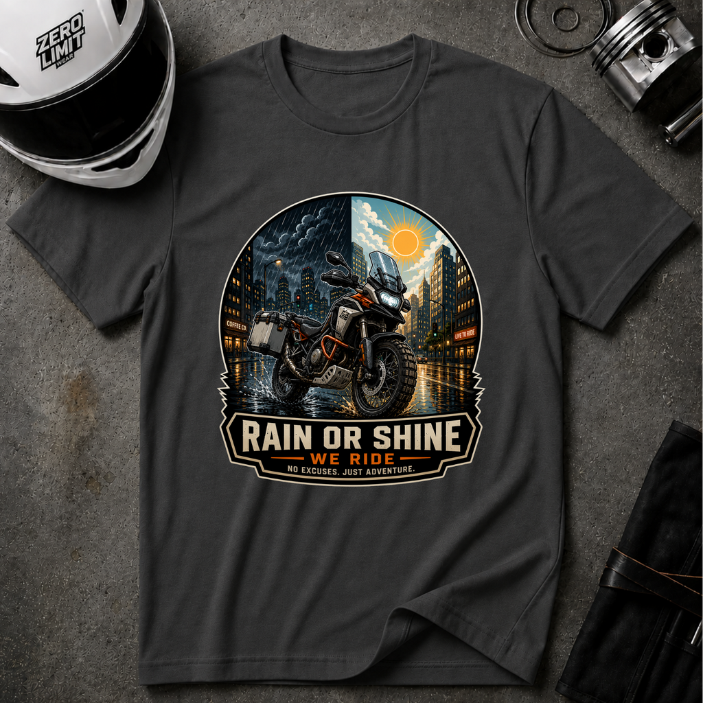 RAIN OR SHINE ADVENTURE T-SHIRT