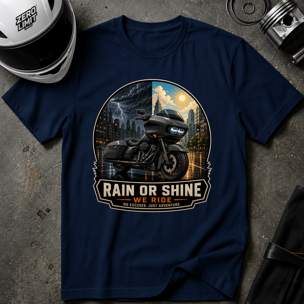 RAIN OR SHINE ROAD T-SHIRT