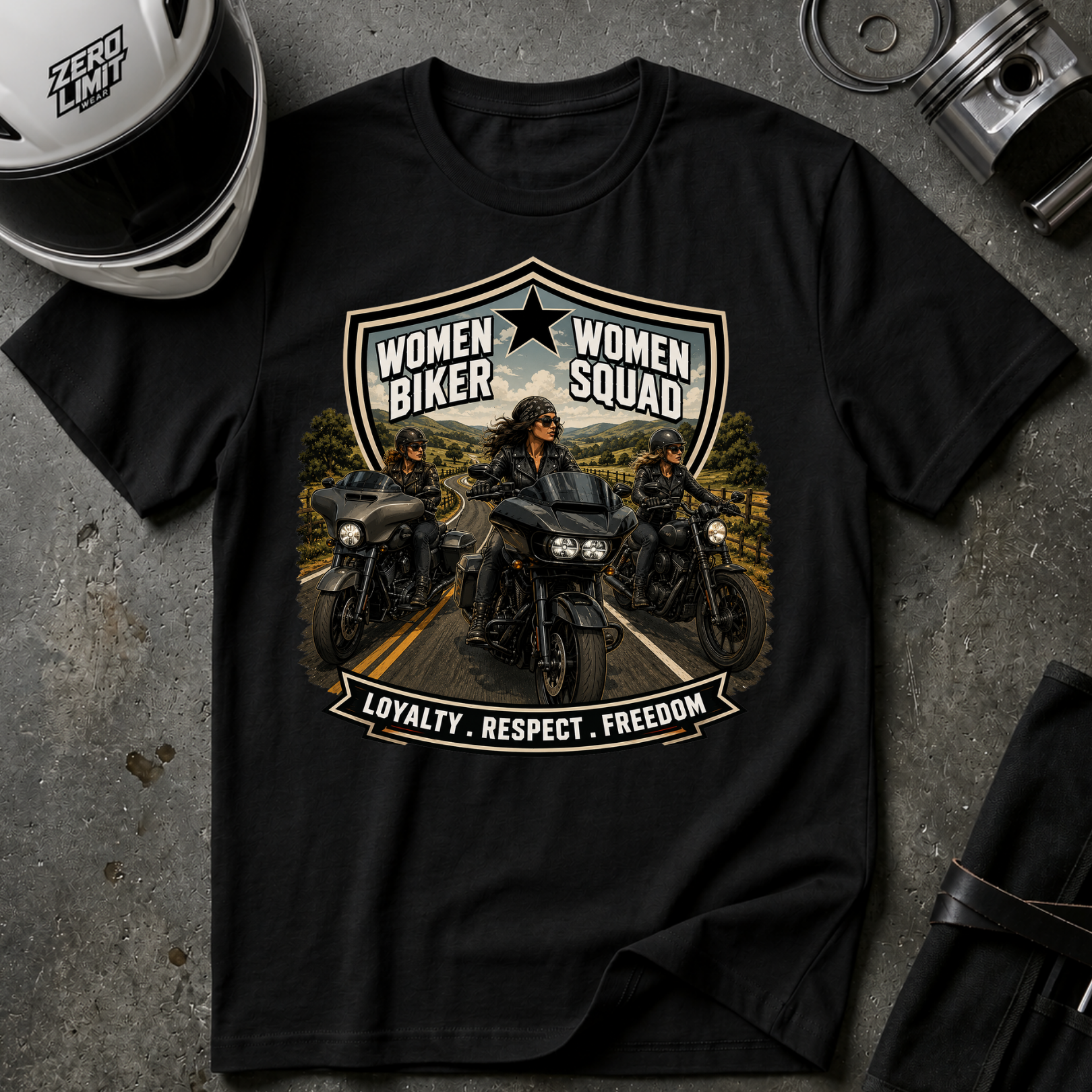 BACKCOUNTRY WOMEN BIKERS T-SHIRT