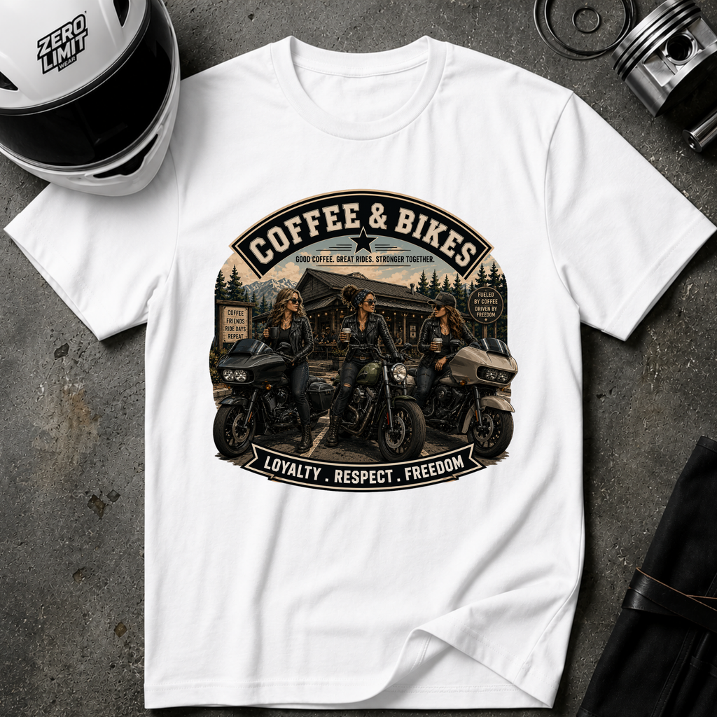 COFFEE & BIKES WOMEN T-SHIRT