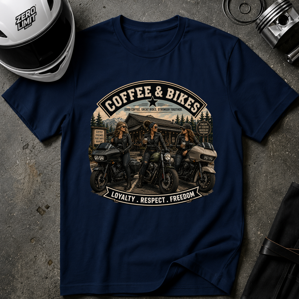 COFFEE & BIKES WOMEN T-SHIRT