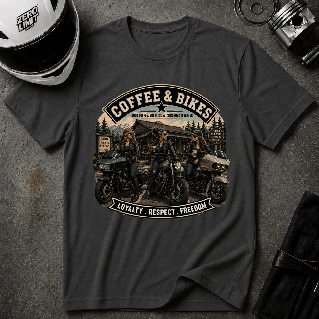 COFFEE & BIKES WOMEN T-SHIRT