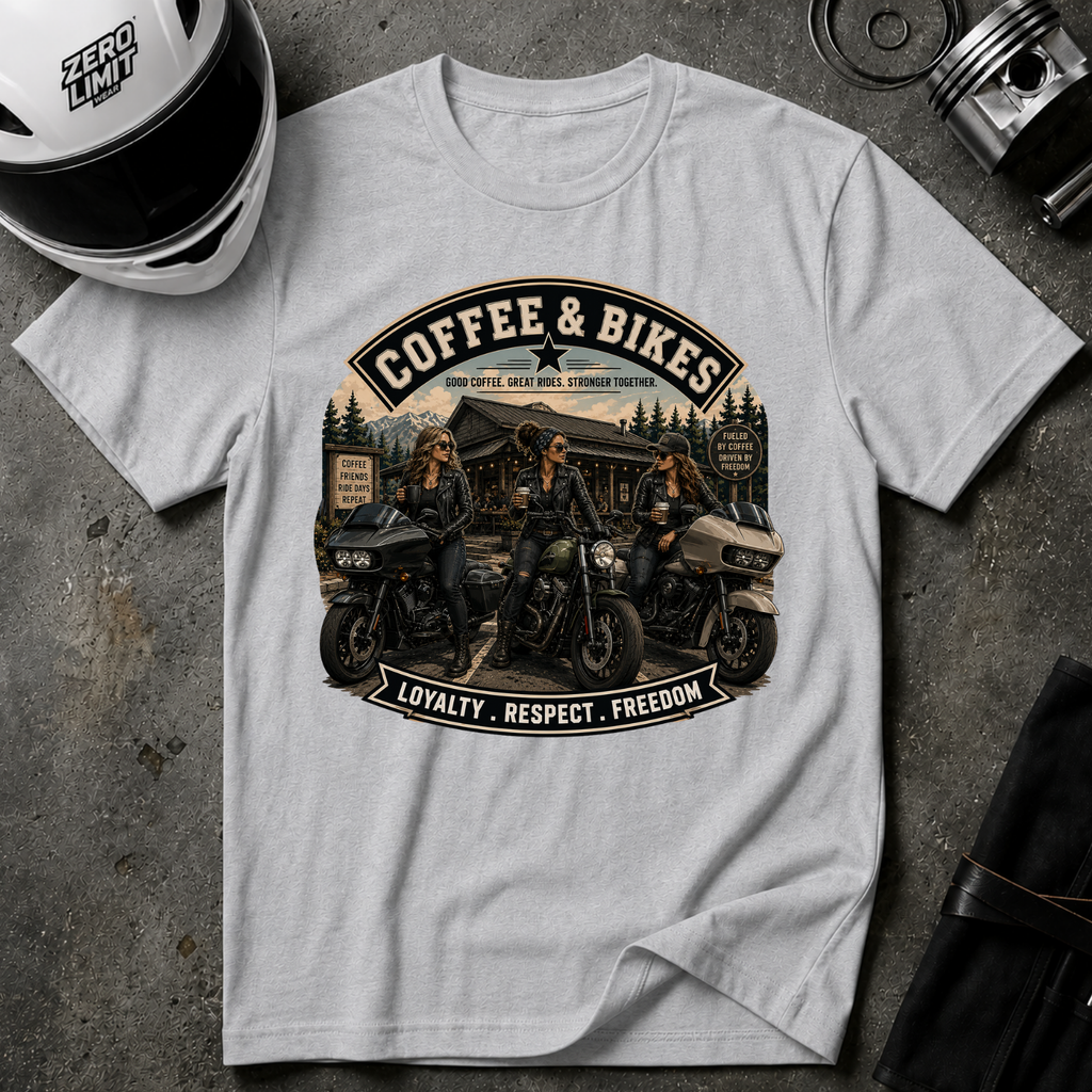 COFFEE & BIKES WOMEN T-SHIRT