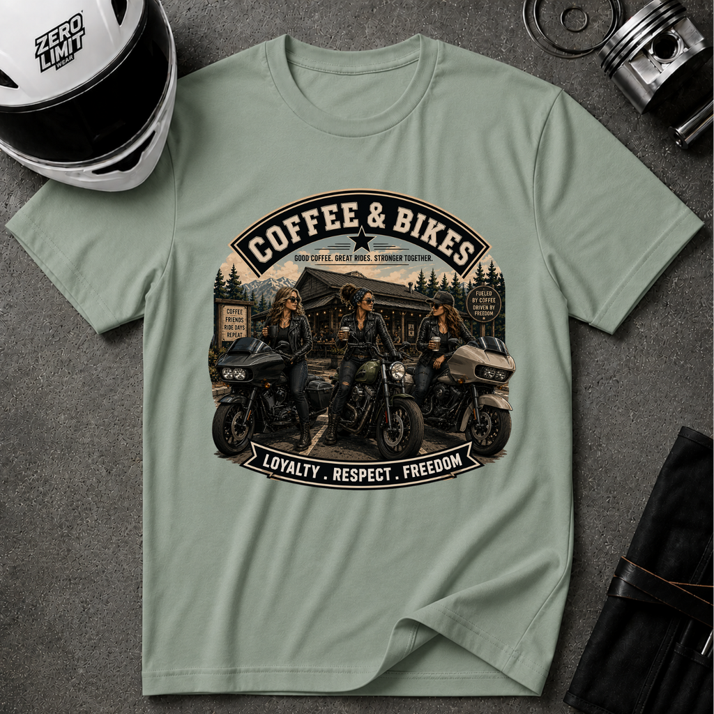COFFEE & BIKES WOMEN T-SHIRT