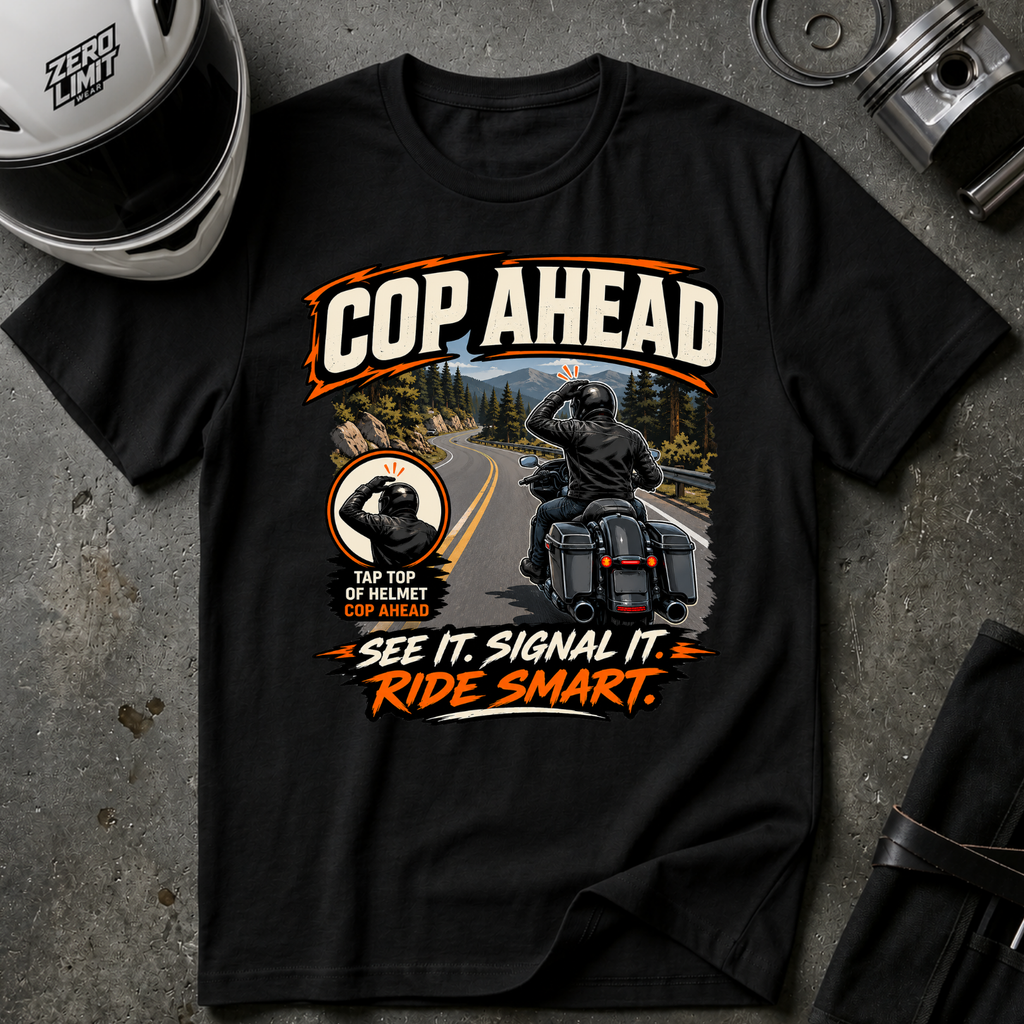 COP AHEAD SIGNAL T-SHIRT