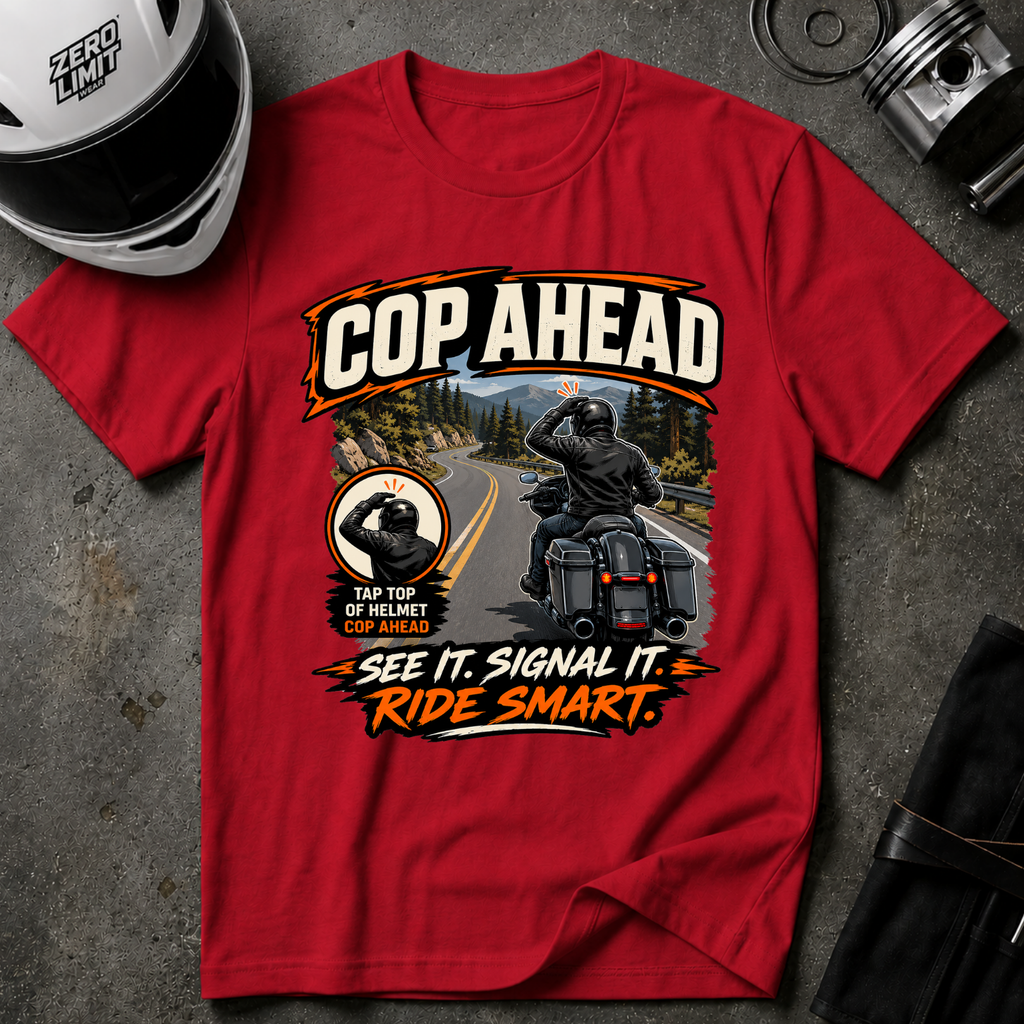 COP AHEAD SIGNAL T-SHIRT