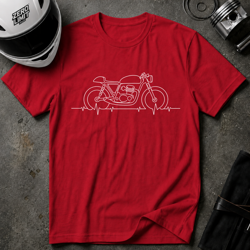 CAFE RACER EKG T-SHIRT