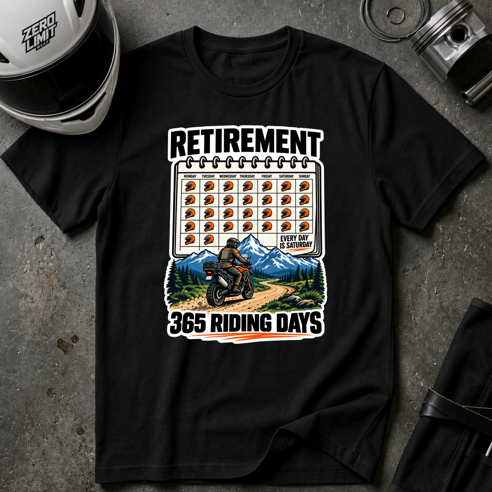 RETIREMENT CALENDAR T-SHIRT