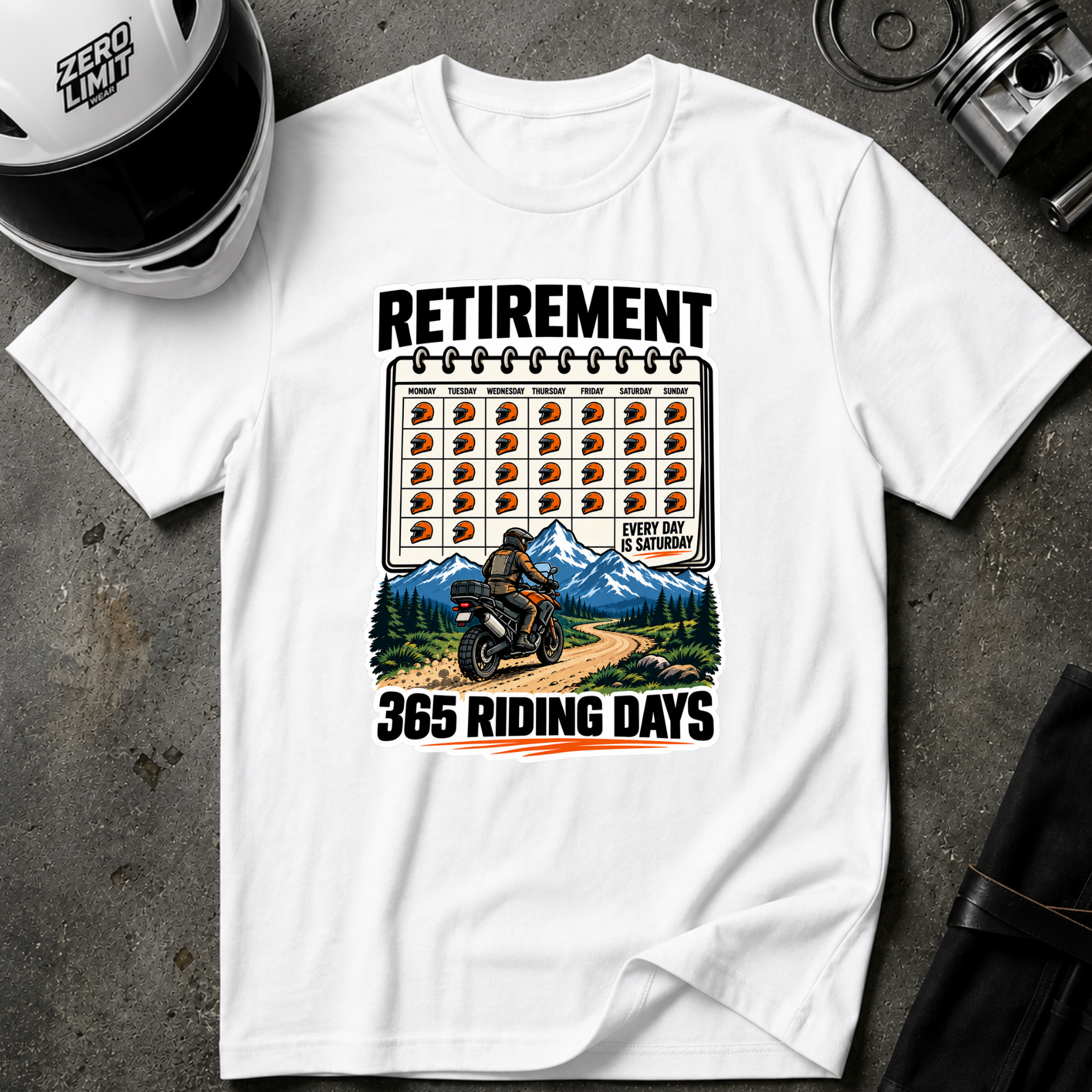 RETIREMENT CALENDAR T-SHIRT