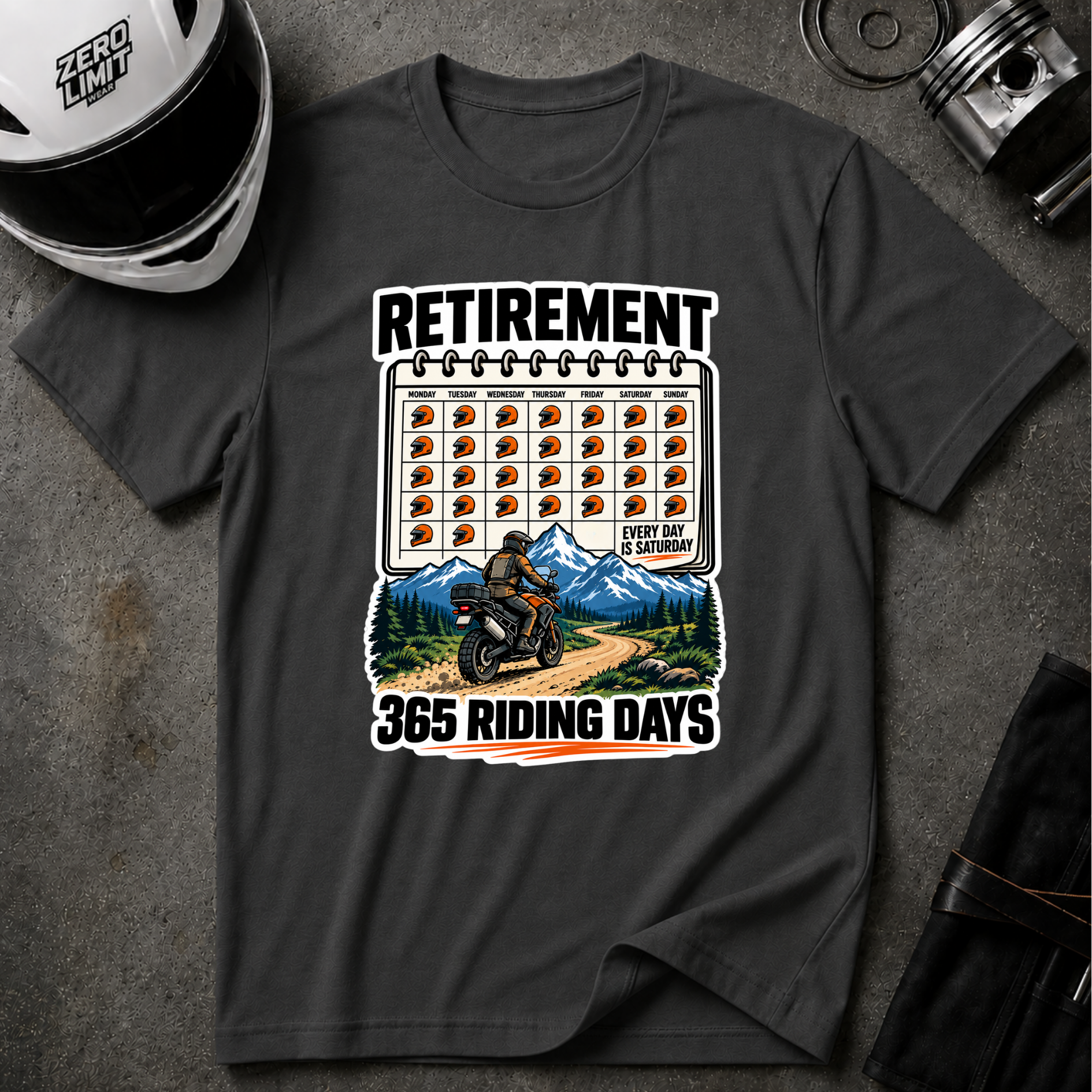 RETIREMENT CALENDAR T-SHIRT