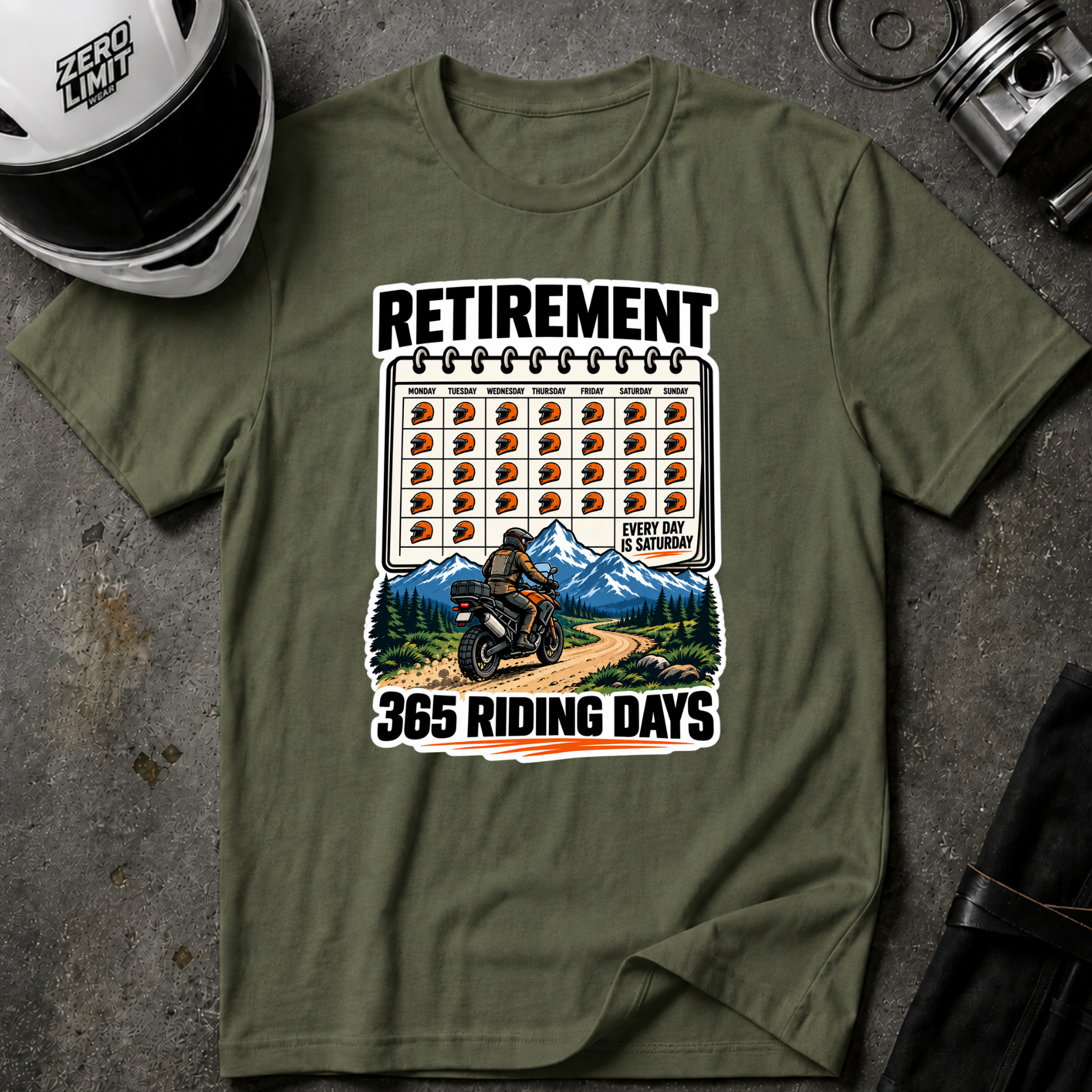 RETIREMENT CALENDAR T-SHIRT