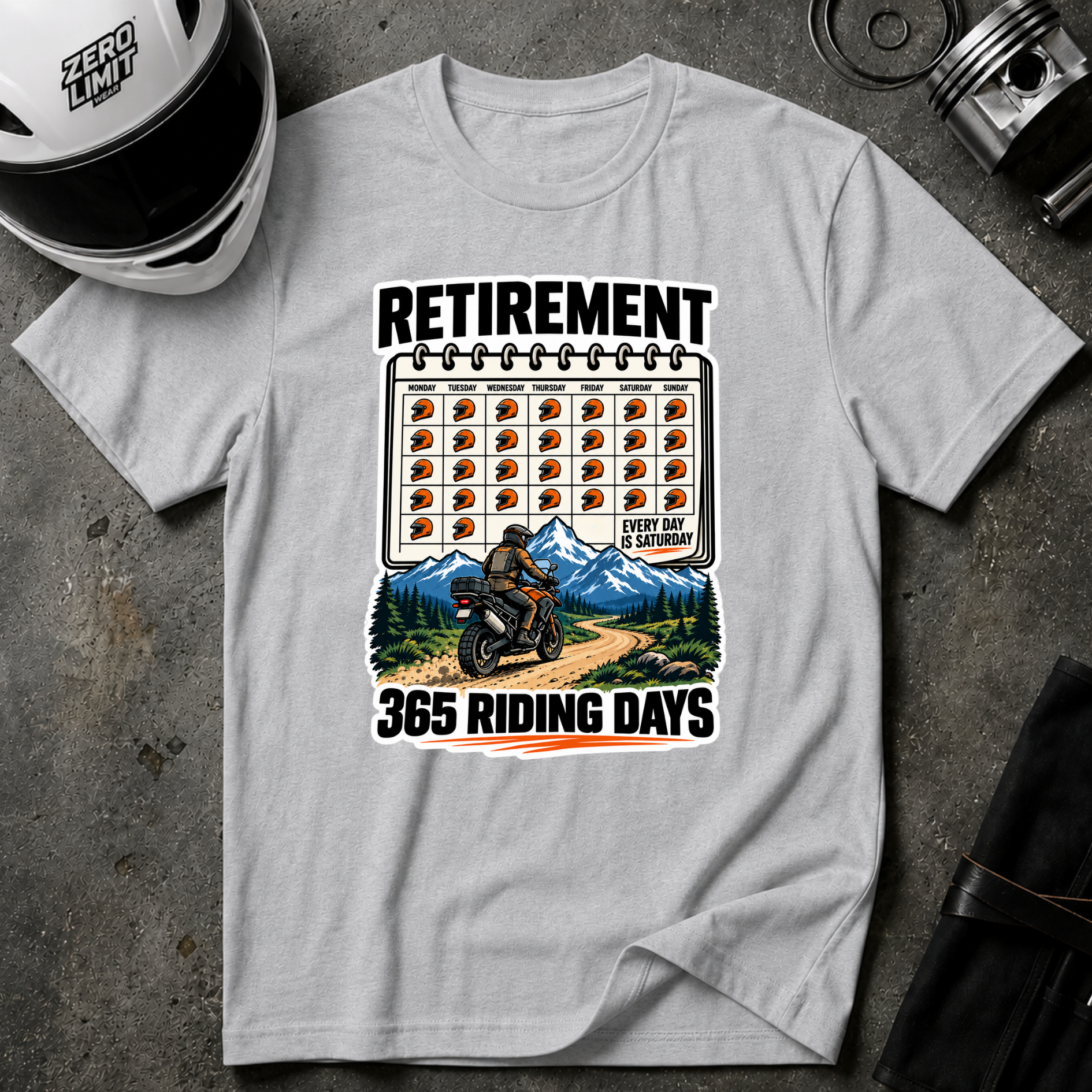 RETIREMENT CALENDAR T-SHIRT