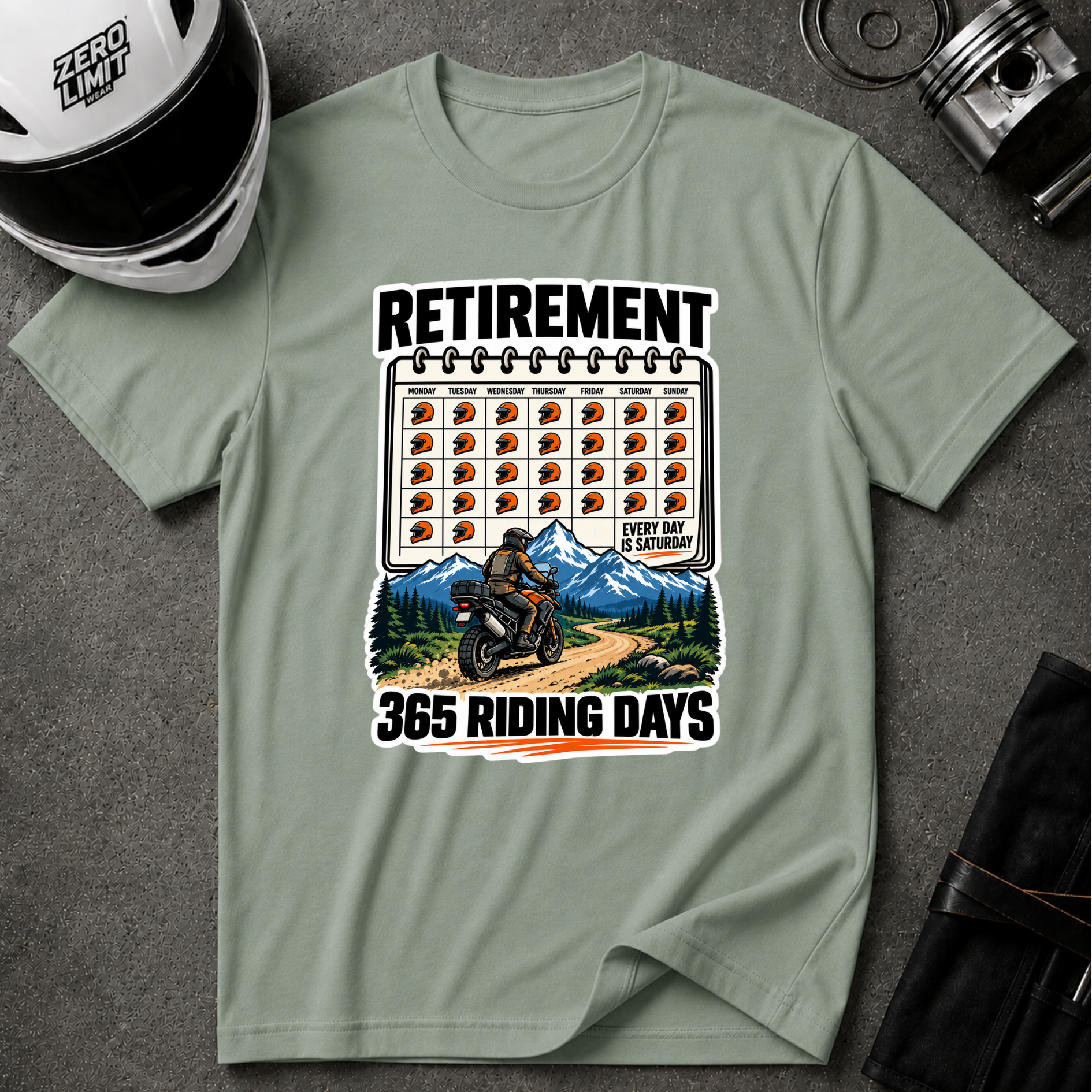 RETIREMENT CALENDAR T-SHIRT