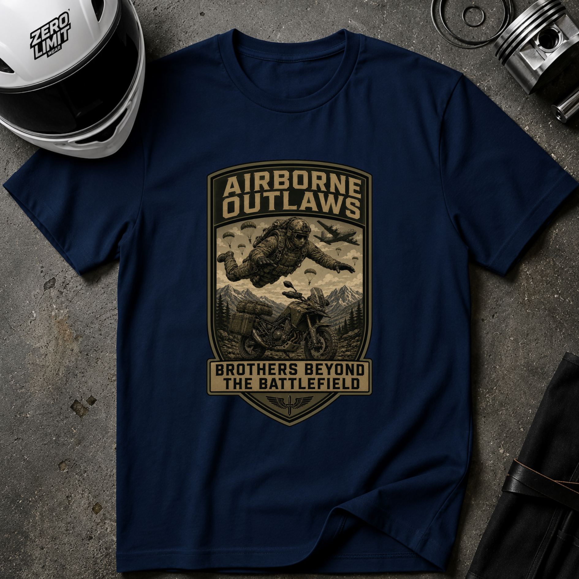 AIRBORNE OUTLAWS BROTHERHOOD T-SHIRT