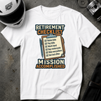 RETIREMENT CHECKLIST T-SHIRT