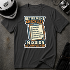RETIREMENT CHECKLIST T-SHIRT