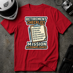 RETIREMENT CHECKLIST T-SHIRT