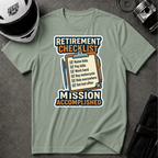 RETIREMENT CHECKLIST T-SHIRT