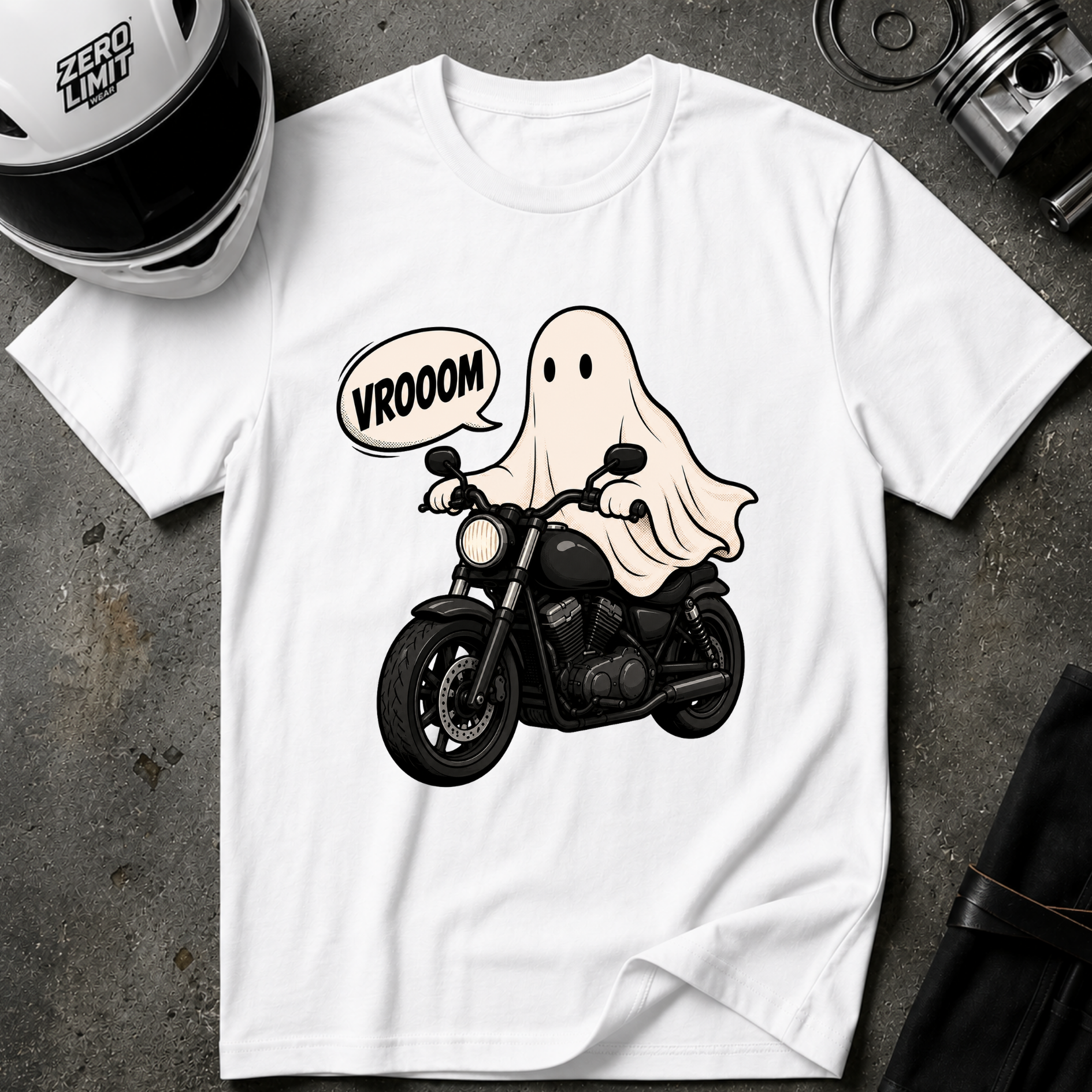 VROOOM GHOST T-SHIRT