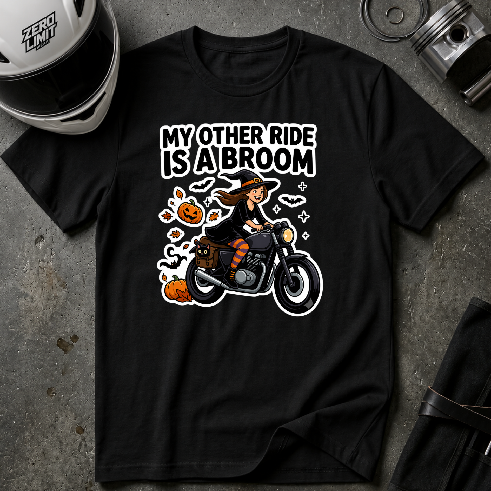 CAFE RACER WITCH T-SHIRT