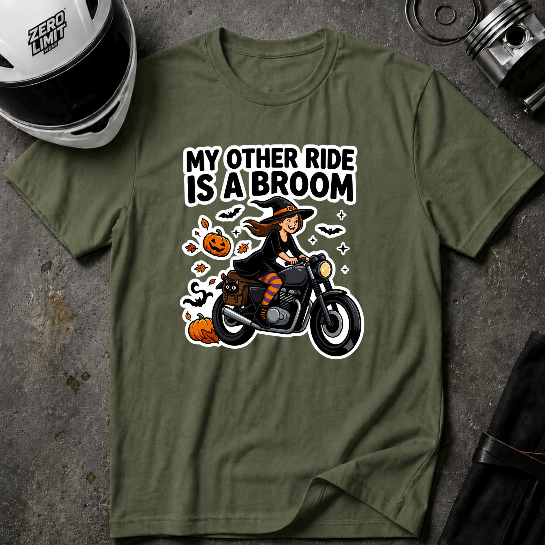 CAFE RACER WITCH T-SHIRT