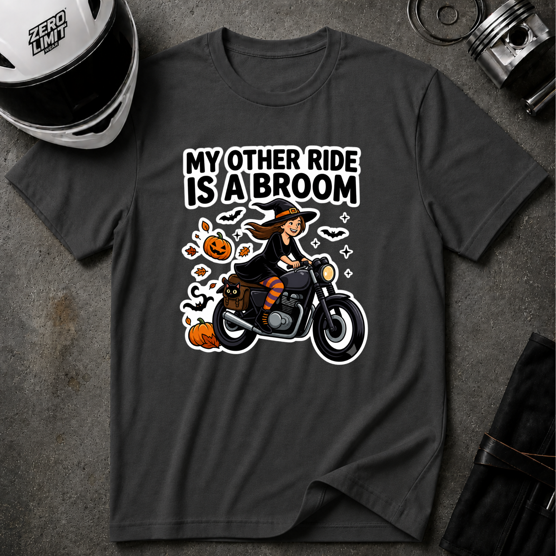 CAFE RACER WITCH T-SHIRT
