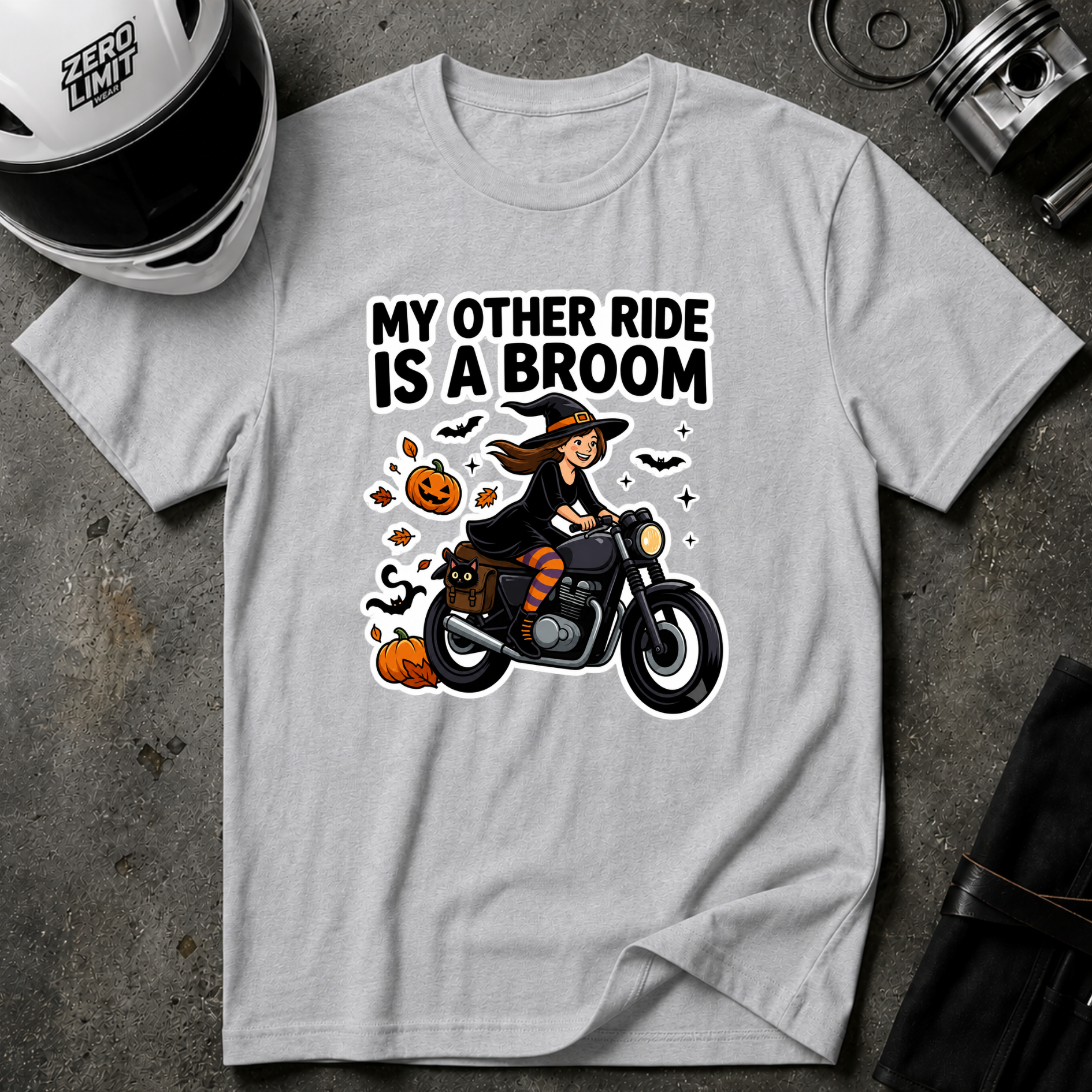 CAFE RACER WITCH T-SHIRT