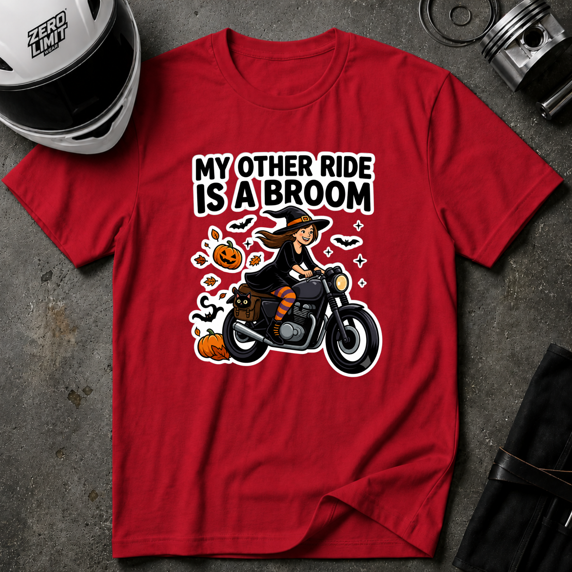 CAFE RACER WITCH T-SHIRT