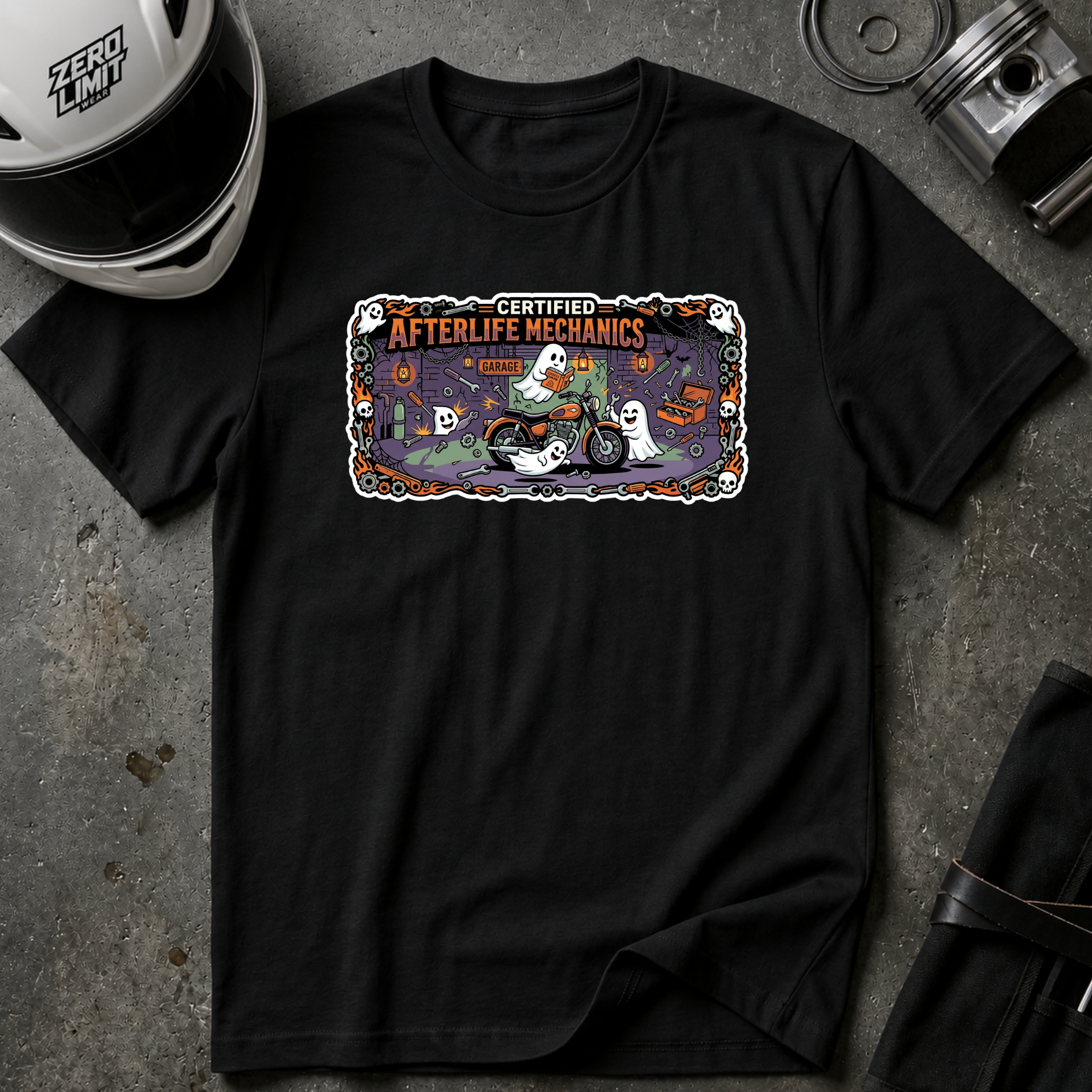 AFTERLIFE MECHANICS T-SHIRT