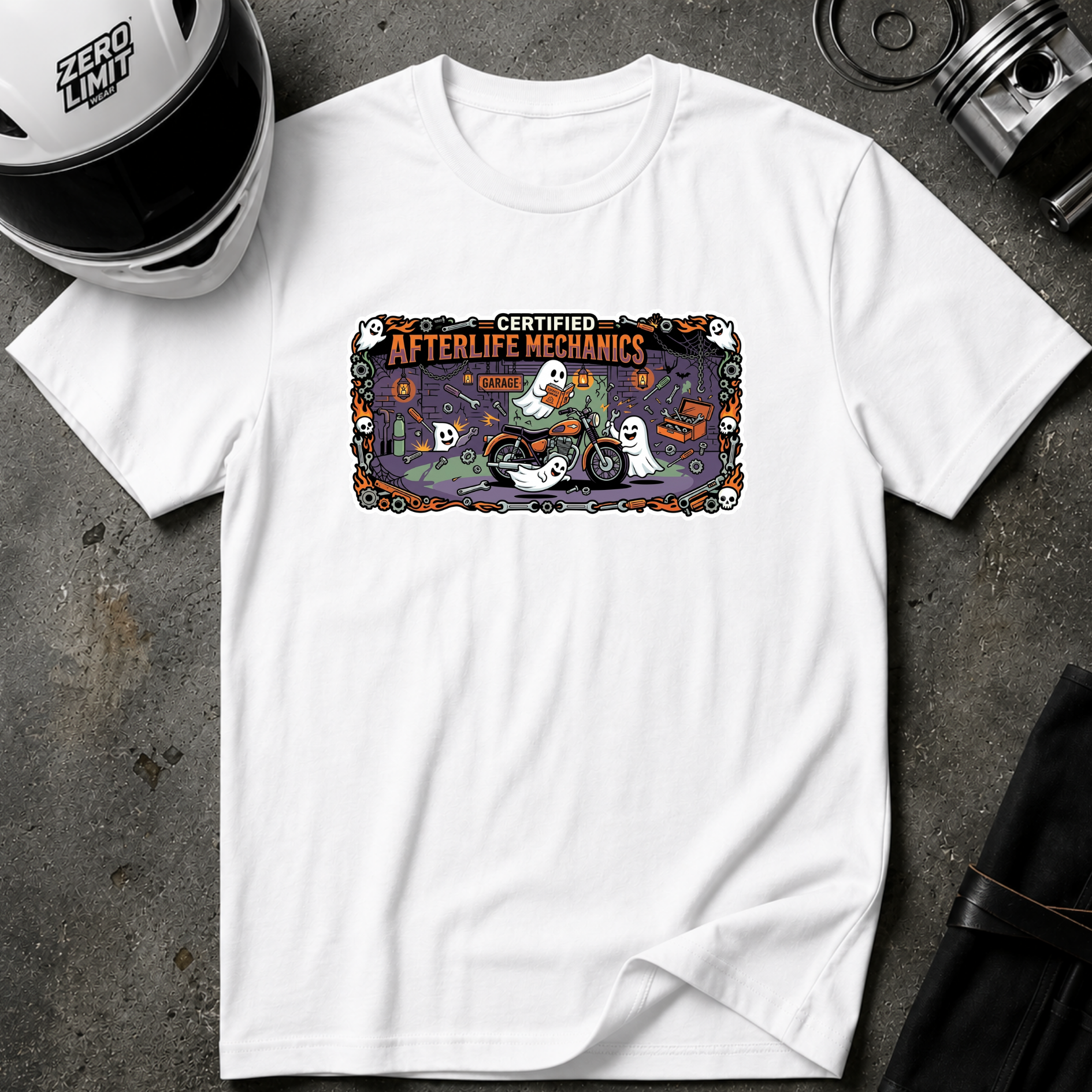 AFTERLIFE MECHANICS T-SHIRT