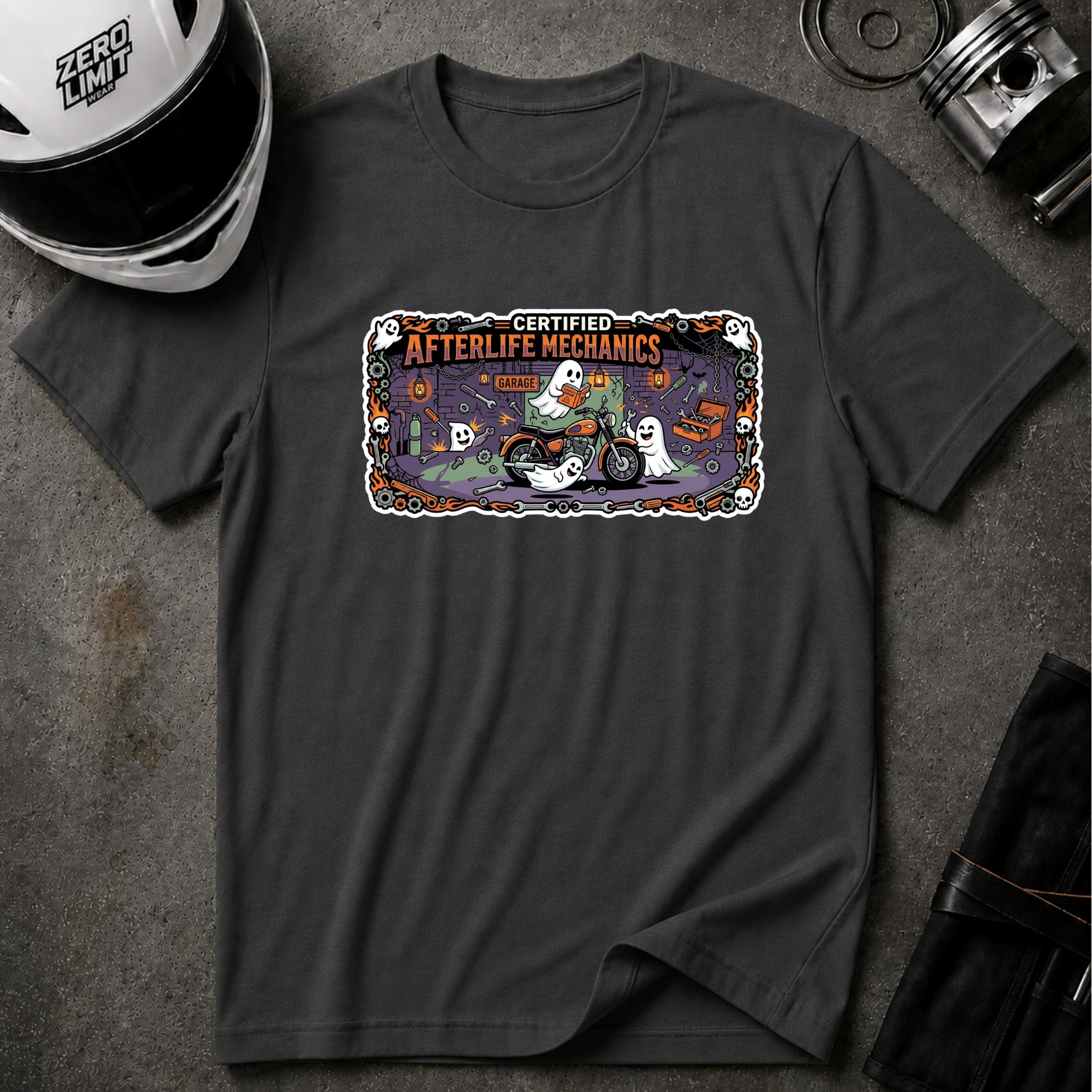 AFTERLIFE MECHANICS T-SHIRT