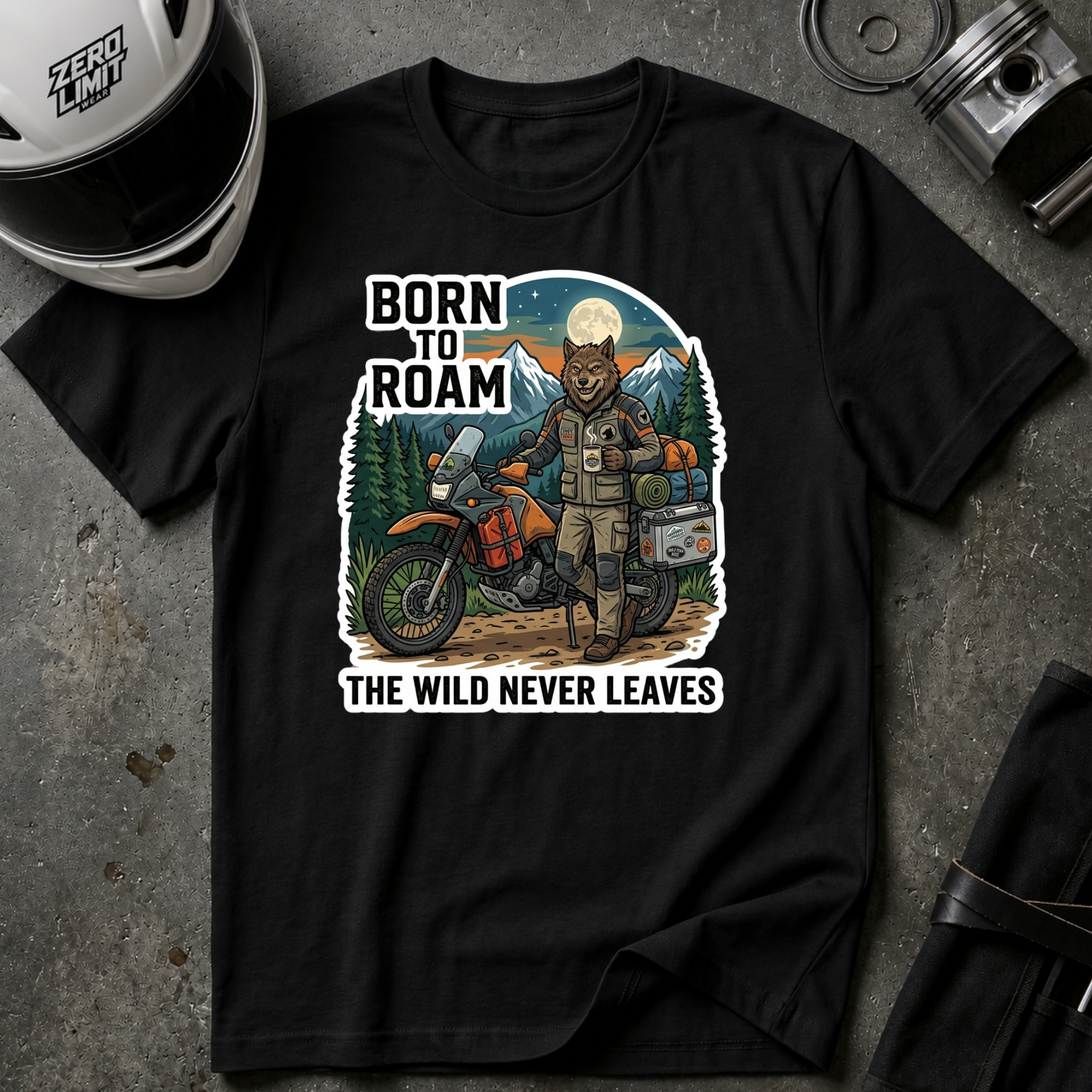 BORN TO ROAM T-SHIRT