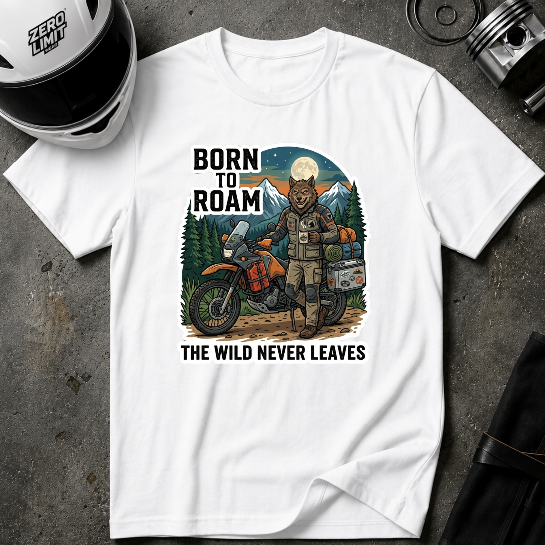 BORN TO ROAM T-SHIRT