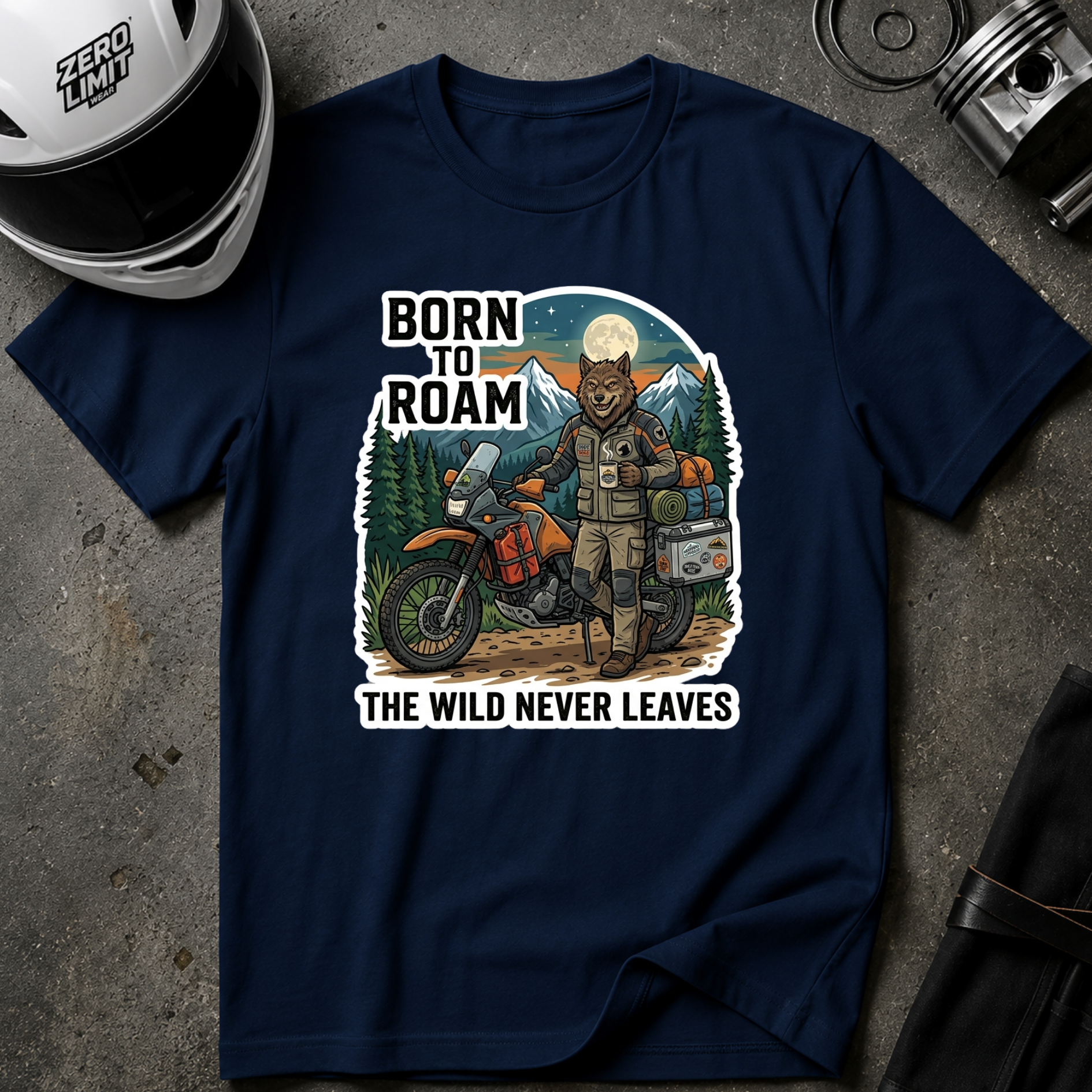 BORN TO ROAM T-SHIRT