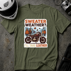 LEATHER > SWEATER T-SHIRT