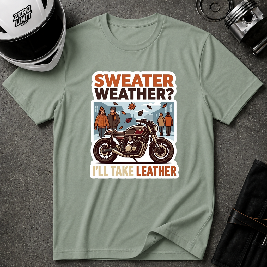 LEATHER > SWEATER T-SHIRT