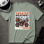 LEATHER > SWEATER T-SHIRT