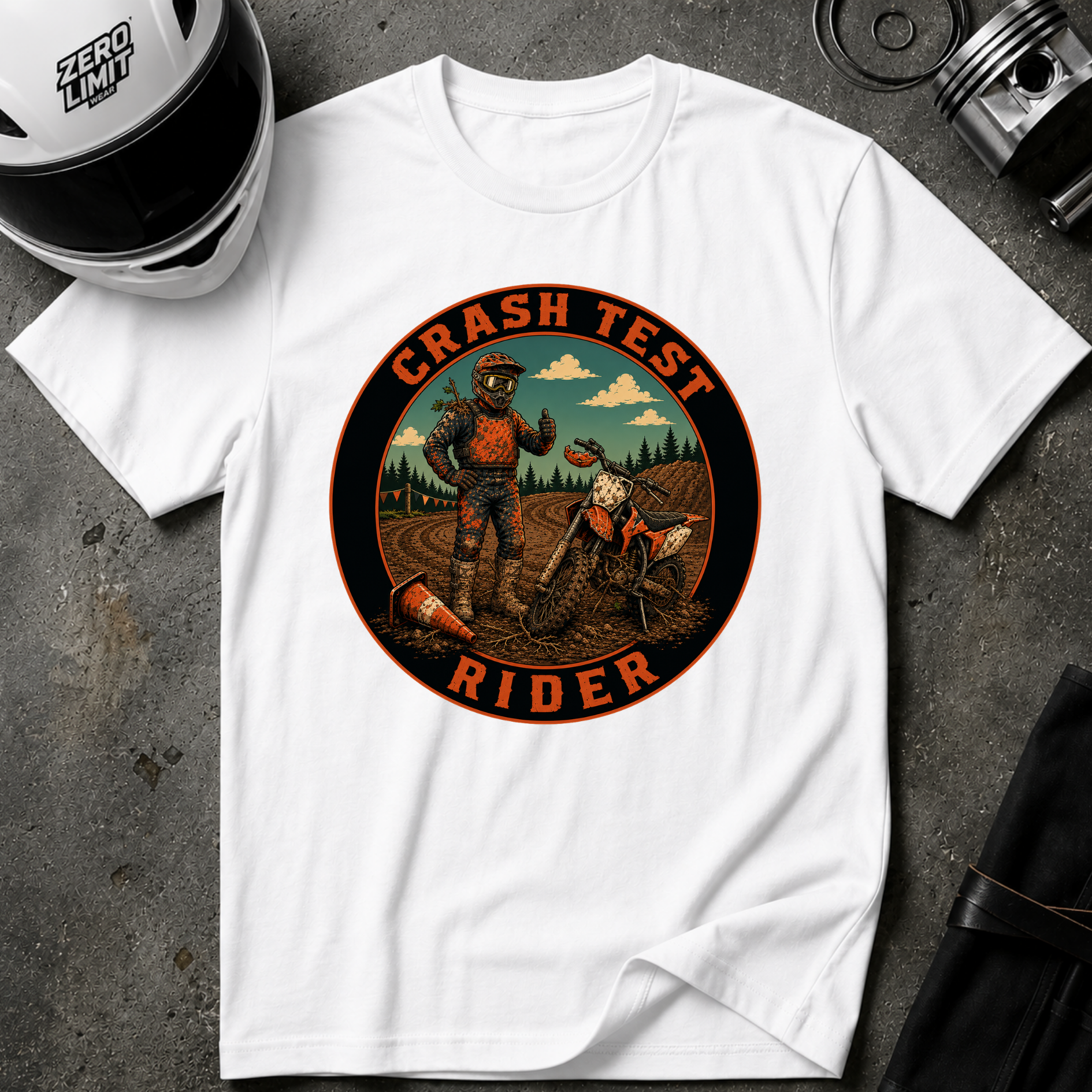 CRASH TEST RIDER T-SHIRT