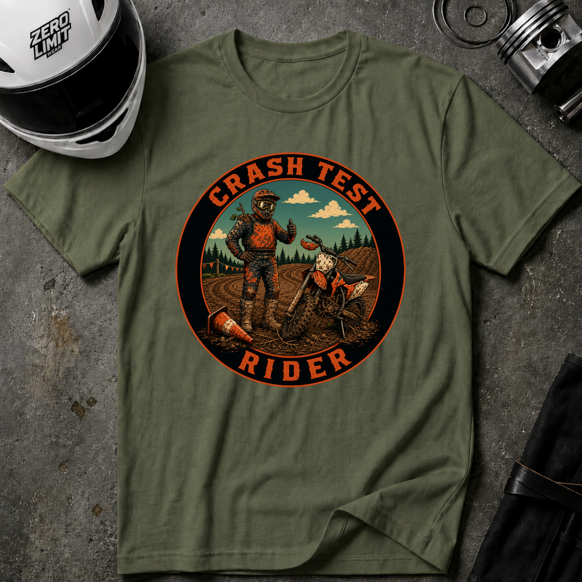 CRASH TEST RIDER T-SHIRT