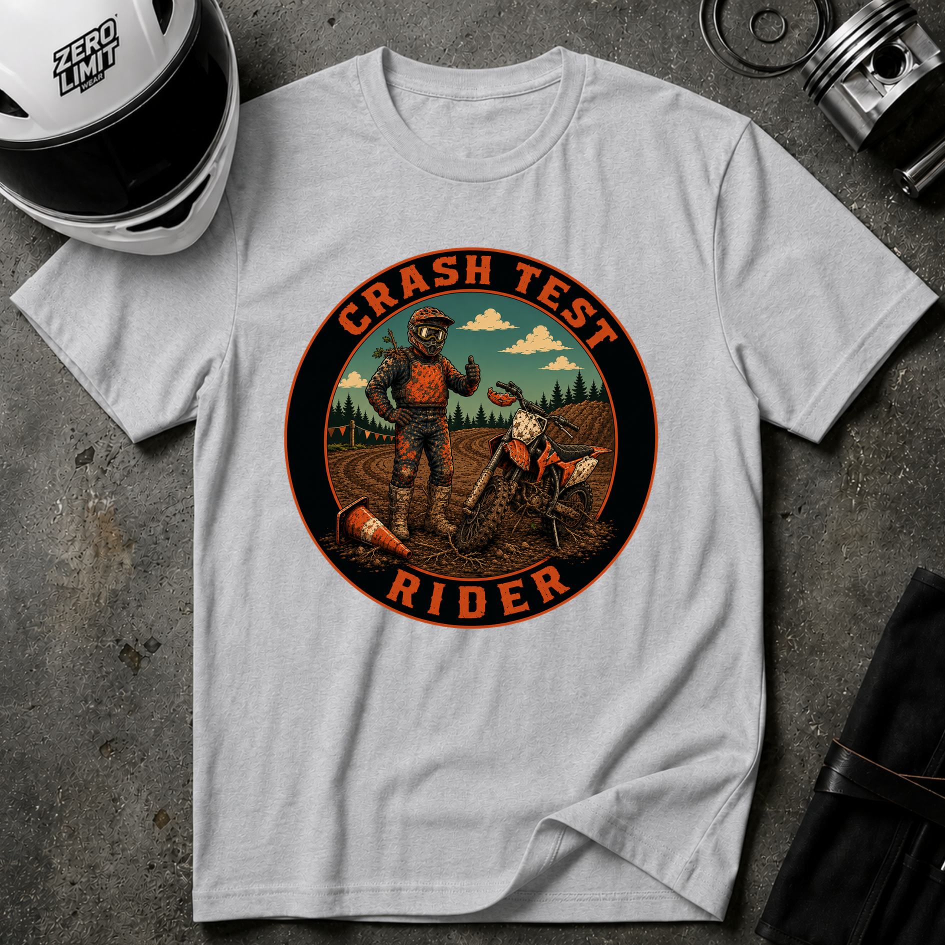 CRASH TEST RIDER T-SHIRT